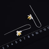 Blooming Orchid Fashion Drop Earrings Handmade in 925 Sterling Silver
