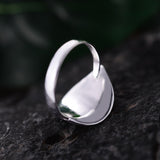 Natural Pearl Leaf Ring Handmade in 925 Sterling Silver