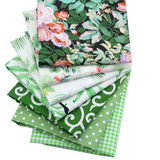 Seven Piece pack of Tropical Print 100% cotton Broadcloth Fabric for Quilting , Garments and Home Dec Projects