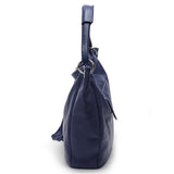 Soft Leather Tote with Decorative Tassel