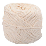 Durable 4mm Natural Beige Cotton Macrame Cord  100m (110 yd) Ball