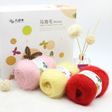 Fluffy Sport Weight Mohair/Acrylic  Yarn with Excellent Yardage