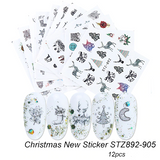 C19 Nail Art Decals in Your Choice of Designs