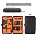 Stylish 15 Piece Stainless Steel Professional Quality Manicure Pedicure Tool Set