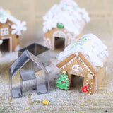 Gingerbread House Stainless Steel Cookie Cutter Set - 3 piece set