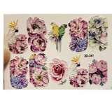 Single Sheet of 3D Raised Design Decals
