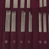 High Quality Fast Knitting Circular and Double Pointed Stainless Steel Knitting Needle Set & Case