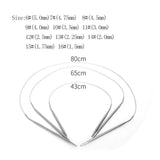 Circular Stainless Steel Knitting Needle Set with Double Pointed and Circular Needles in 11 Sizes (121 total pieces) - Sewing Needles
