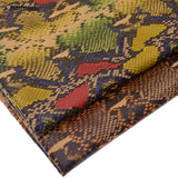Soft Natural Cork Fabric with Snake Skin Print