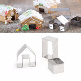 Gingerbread House Stainless Steel Cookie Cutter Set - 3 piece set