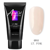 Jelly and Opaque Polyacrylic Gel Nail Builder for  UV/LED Cured Overlays and Extensions