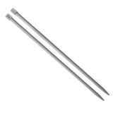 Set of 11 Pair of Single pointed Straight Polished Aluminum Knitting Needles US 3-15