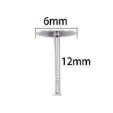 100 Stainless Earring Posts with 3-8 mm ( in) Flat Glue-On Base