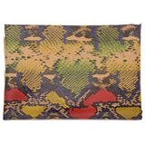 Soft Natural Cork Fabric with Snake Skin Print