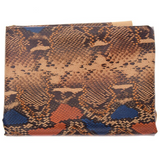 Soft Natural Cork Fabric with Snake Skin Print