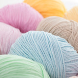 Super Soft Cotton Baby Weight Yarn in Scrumptious Colors