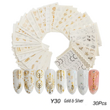 C19 Nail Art Decals in Your Choice of Designs