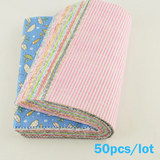 Calico Cotton Charm Pack 50 pieces 4" (10cm) Squares