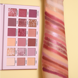 Romantic Rose Gold Palette with 18 Matte and Shimmery Shades