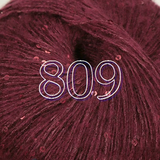 FIVE Balls of Sequin Flash Wool Blend Yarn