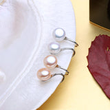 Elegant Sterling Silver Pearl Drop Earrings