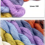 Exquisite 100% Linen Yarn with Over 300 Yards per Hank