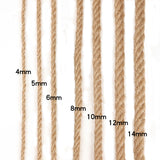 Natural Handmade Jute Rope in Varied Weights