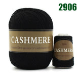 Premium 100% Mongolian Cashmere Yarn - 2906 black - cashmere yarn
