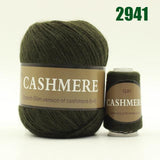 Premium 100% Mongolian Cashmere Yarn - 2941 army green - cashmere yarn