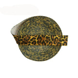 Five Yards 5/8" Leopard Print Fold Over Elastic