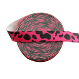 Five Yards 5/8" Leopard Print Fold Over Elastic