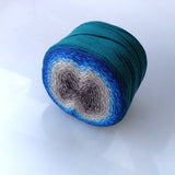 Ever Changing Cotton Blend Cake Yarn: 1000m/1094yd Sport Yarn