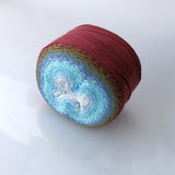 Ever Changing Cotton Blend Cake Yarn: 1000m/1094yd Sport Yarn