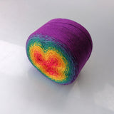 Ever Changing Cotton Blend Cake Yarn: 1000m/1094yd Sport Yarn