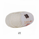 2 balls of 100% Cotton Sport Weight Yarn in 28 Colors