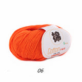 2 balls of 100% Cotton Sport Weight Yarn in 28 Colors