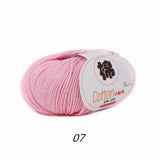 2 balls of 100% Cotton Sport Weight Yarn in 28 Colors