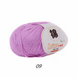 2 balls of 100% Cotton Sport Weight Yarn in 28 Colors
