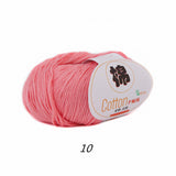 2 balls of 100% Cotton Sport Weight Yarn in 28 Colors