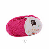 2 balls of 100% Cotton Sport Weight Yarn in 28 Colors