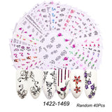 C19 Nail Art Decals in Your Choice of Designs