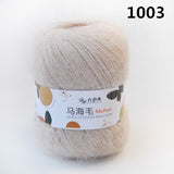 Fluffy Sport Weight Mohair/Acrylic  Yarn with Excellent Yardage