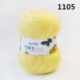 Fluffy Sport Weight Mohair/Acrylic  Yarn with Excellent Yardage