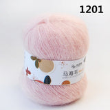 Fluffy Sport Weight Mohair/Acrylic  Yarn with Excellent Yardage