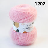 Fluffy Sport Weight Mohair/Acrylic  Yarn with Excellent Yardage