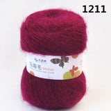 Fluffy Sport Weight Mohair/Acrylic  Yarn with Excellent Yardage