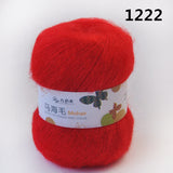 Fluffy Sport Weight Mohair/Acrylic  Yarn with Excellent Yardage