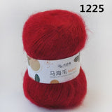 Fluffy Sport Weight Mohair/Acrylic  Yarn with Excellent Yardage