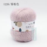 Fluffy Sport Weight Mohair/Acrylic  Yarn with Excellent Yardage