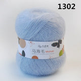 Fluffy Sport Weight Mohair/Acrylic  Yarn with Excellent Yardage